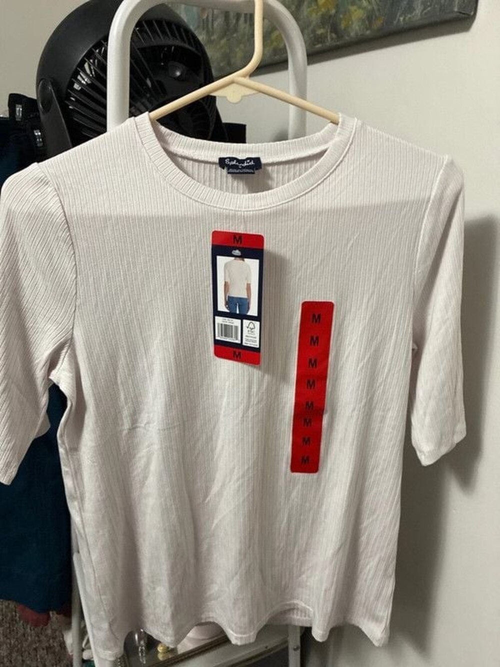 Women’s medium ribbed tshirt white splendid nwt